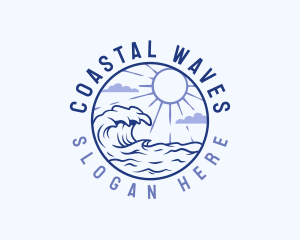 Outdoor Ocean Waves logo design