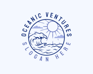 Outdoor Ocean Waves logo design