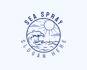 Outdoor Ocean Waves logo design