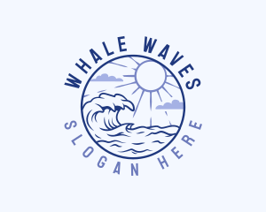 Outdoor Ocean Waves logo design