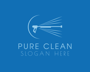 Blue Water Pressure Washer logo design