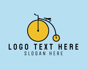 Repair - Penny Farthing Bicycle logo design