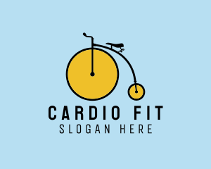 Cardio - Penny Farthing Bicycle logo design