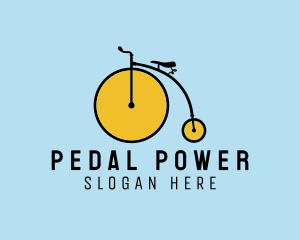 Penny Farthing Bicycle logo design