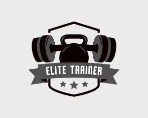 Barbell Weights Fitness  logo design