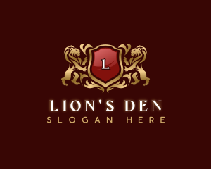 Lion Royal Heraldry logo design