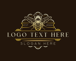 Wings - Honey Bee Farm logo design