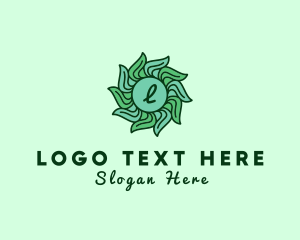 Plant Flower Organic Farm logo design