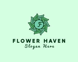 Plant Flower Organic Farm logo design