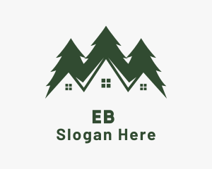 Cabin House Real Estate Logo