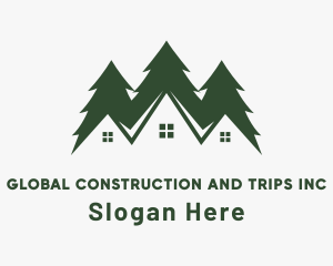 Cabin House Real Estate Logo