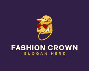 Sunglasses Dog Fashion logo design