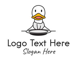 Diner - Duck Restaurant Diner logo design
