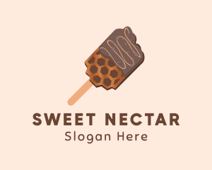 Chocolate Honey Waffle Snack logo design