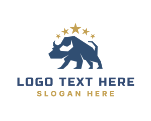 Horns - Bull Star Farm logo design