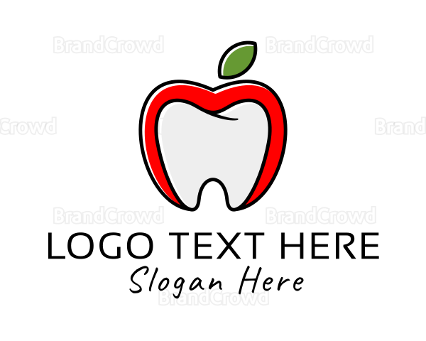 Apple Tooth Dental Logo