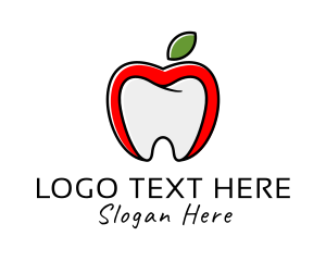 Apple Tooth Dental Logo
