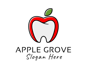 Apple Tooth Dental logo design