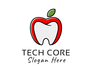 Apple Tooth Dental logo design