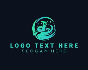 Hygiene - Mop Cleaning Sanitation logo design