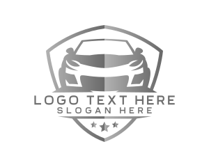 Sports Car - Luxury Car Badge logo design