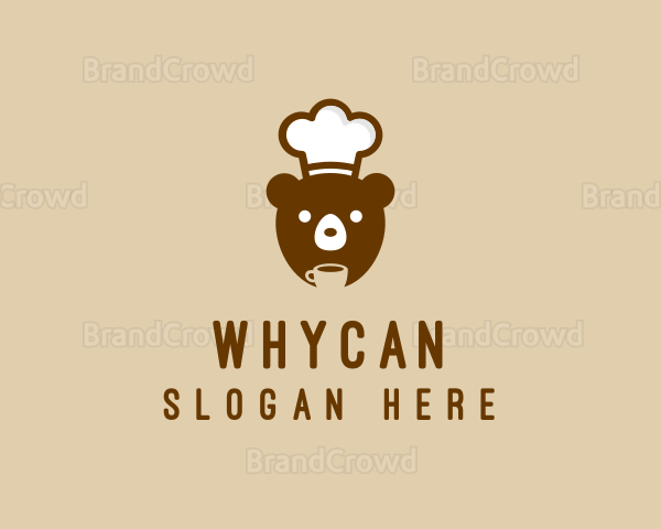 Bear Coffee Chef Logo