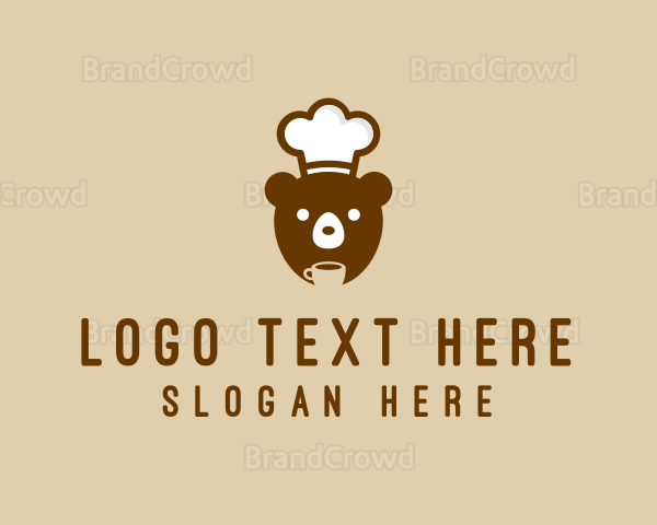 Bear Coffee Chef Logo