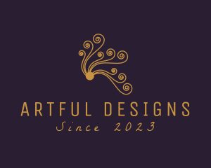 Elegant Swirl Ornament logo design