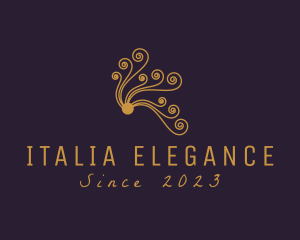 Elegant Swirl Ornament logo design