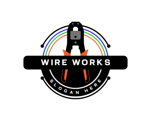 Wire - Cable Wire Crimper logo design