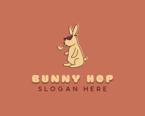 Smoking Pipe Bunny logo design