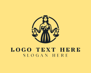 Equality - Judge Woman Lawyer logo design