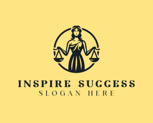 Empowerment - Judge Woman Lawyer logo design