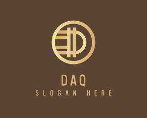 Buyer - Gold Digital Coin Letter D logo design