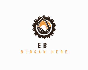 Backhoe Excavator Digger Logo