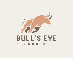 Fierce Running Bull logo design