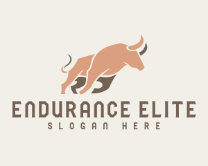 Fierce Running Bull logo design