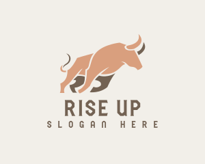 Fierce Running Bull logo design