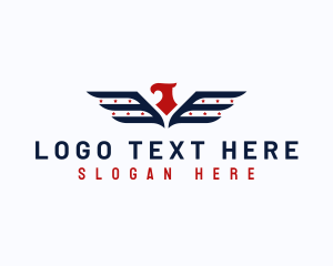 Usa - American Eagle Wings logo design