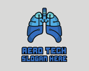 Circuit Tech Lungs logo design