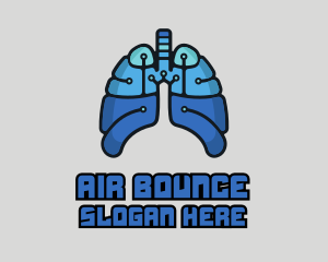 Circuit Tech Lungs logo design