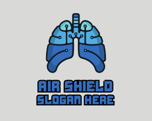 Circuit Tech Lungs logo design