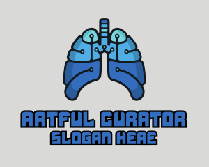 Circuit Tech Lungs logo design