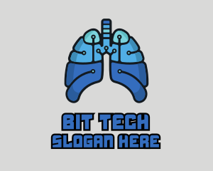 Circuit Tech Lungs logo design