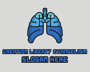 Circuit Tech Lungs logo design