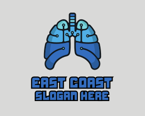 Circuit Tech Lungs logo design