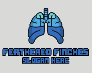 Circuit Tech Lungs logo design