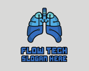 Circuit Tech Lungs logo design