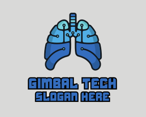 Circuit Tech Lungs logo design