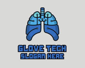 Circuit Tech Lungs logo design